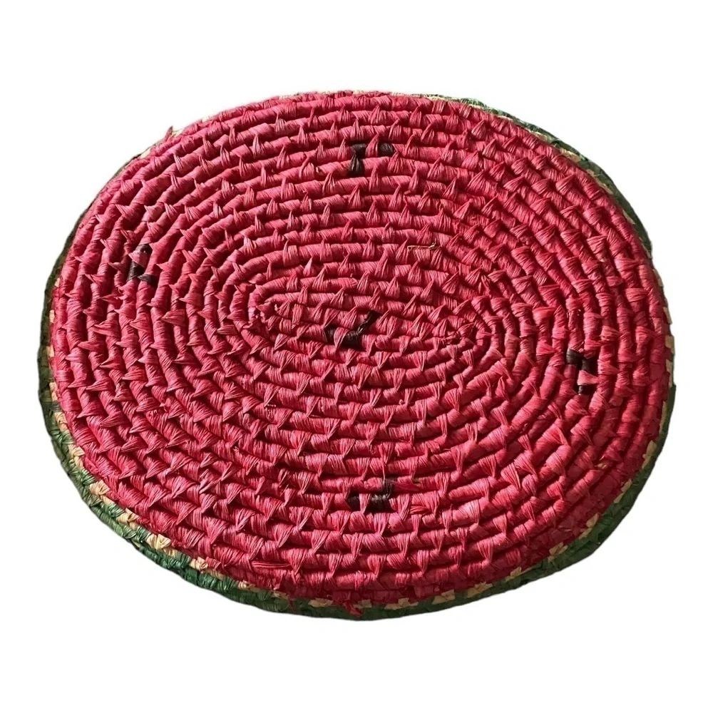 WATERMELON WICKER BASKETS-SET OF 3
